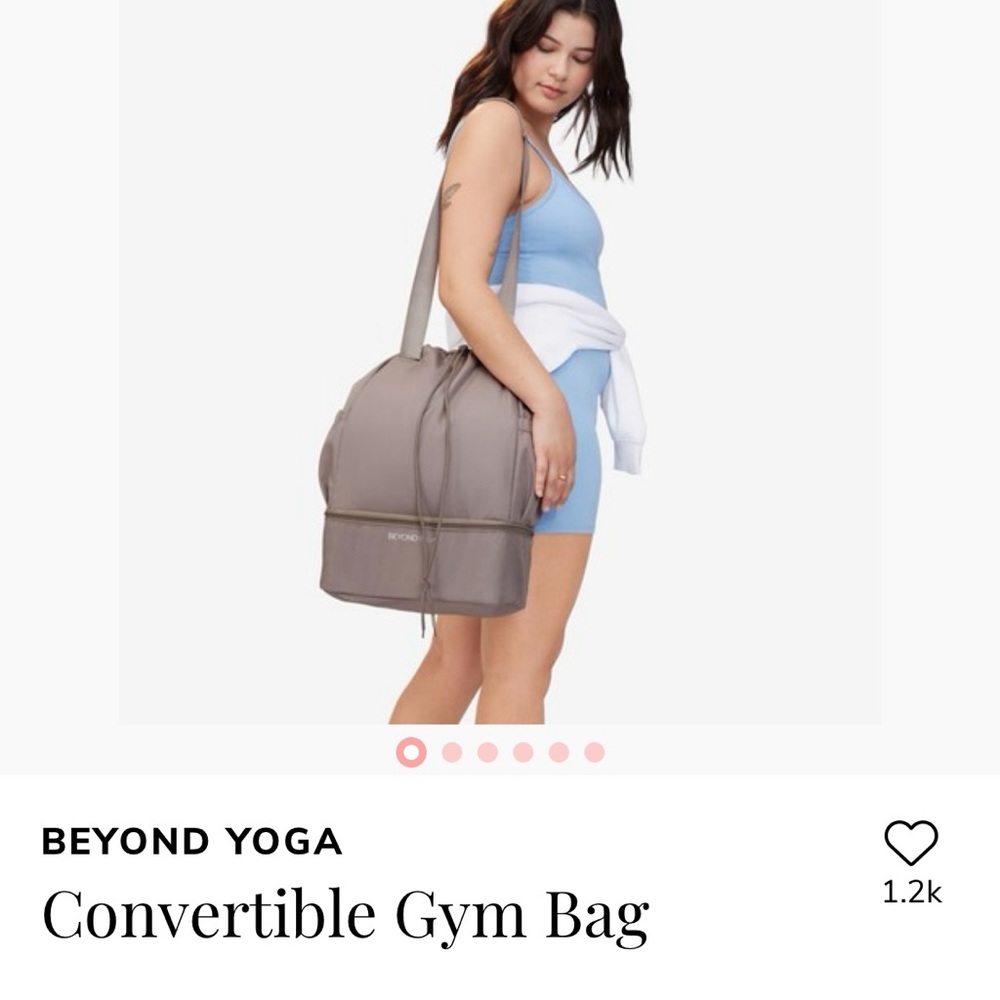 BEYOND YOGA convertible gym bag/backpack NWOT